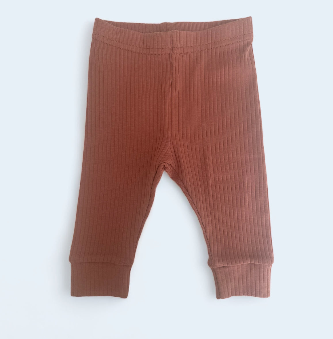 Organic Cotton Ribbed Pants 2-Pack