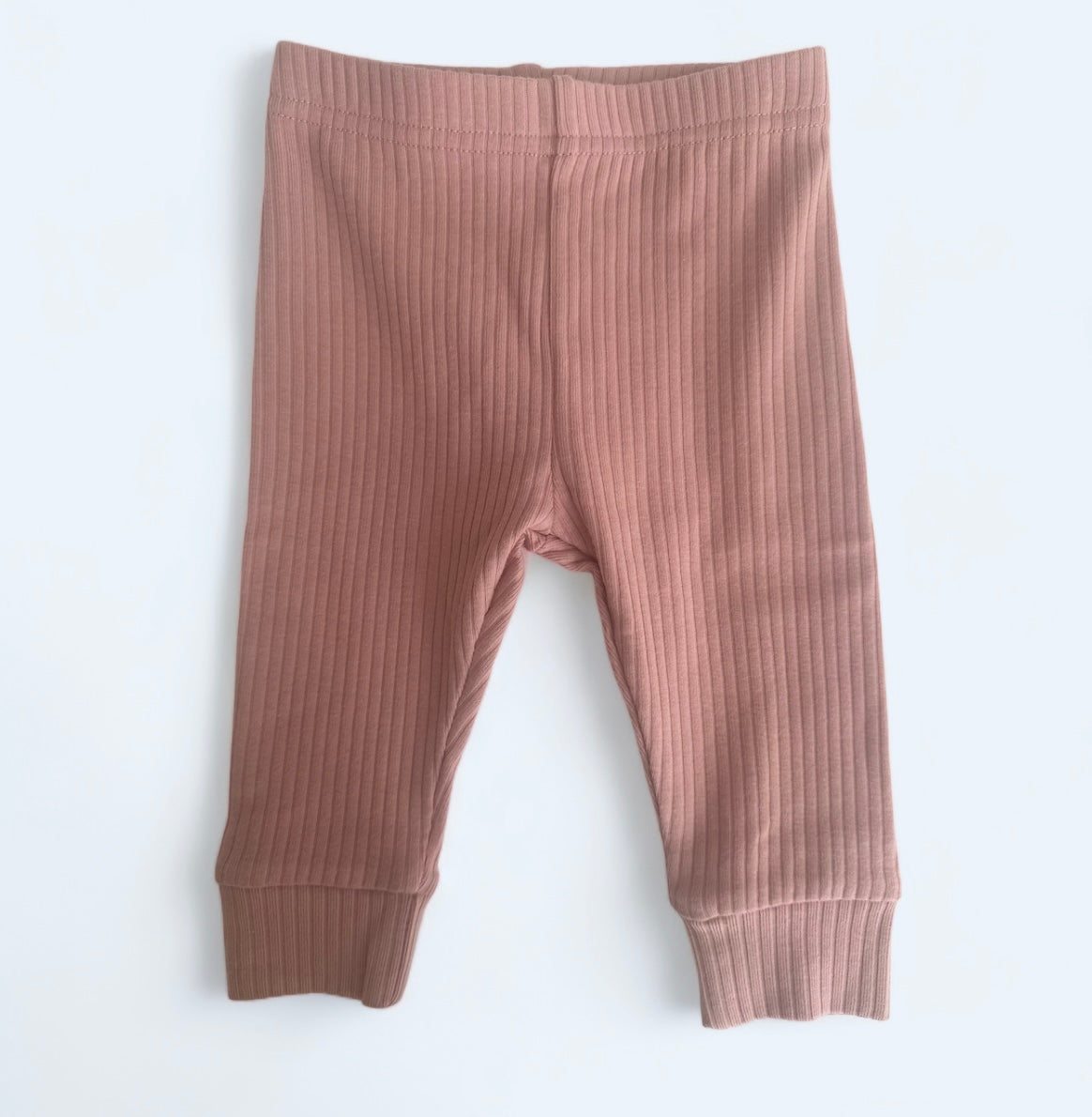 Organic Cotton Ribbed Pants 2-Pack