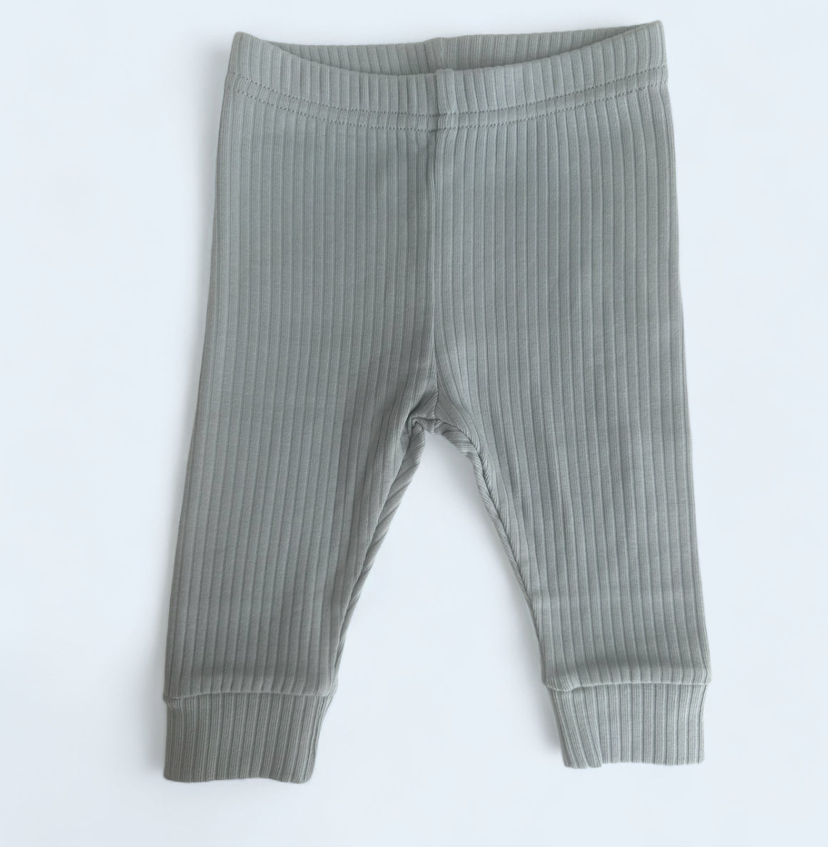 Organic Cotton Ribbed Pants 2-Pack