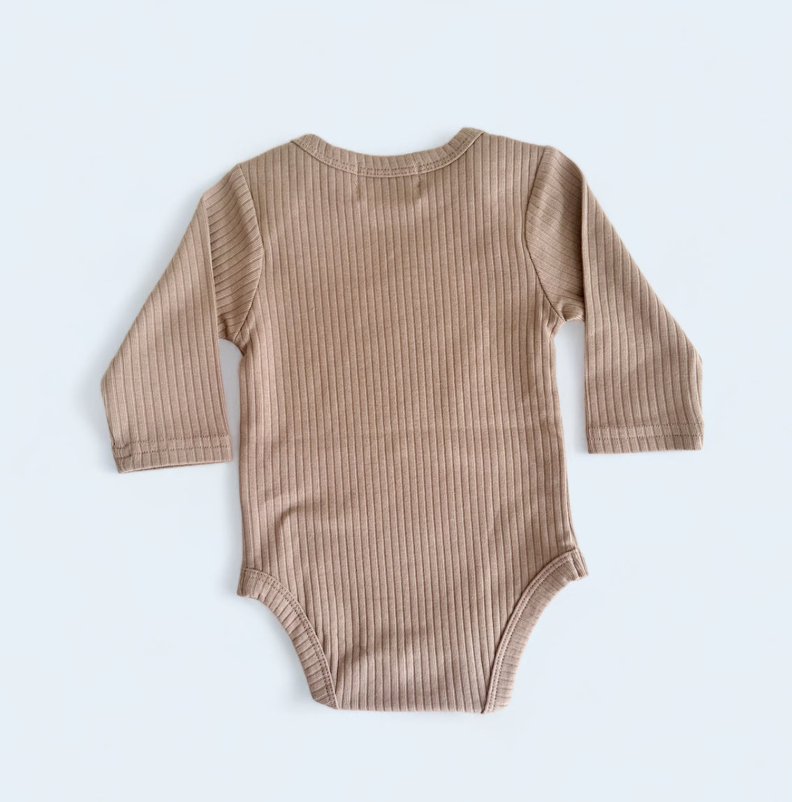 Organic Cotton Ribbed Long Sleeve Bodysuit