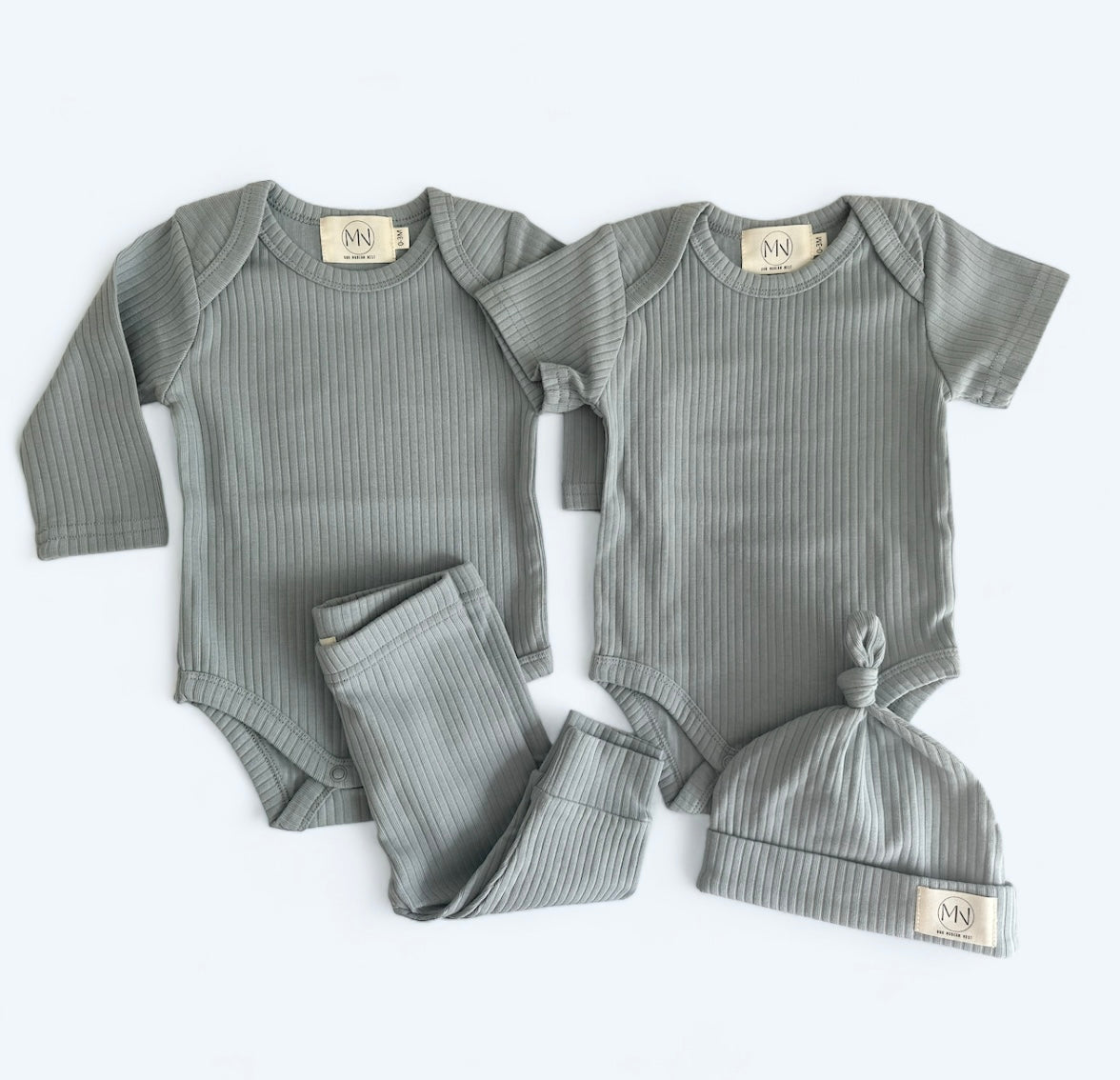 Organic Cotton Ribbed Gift Set