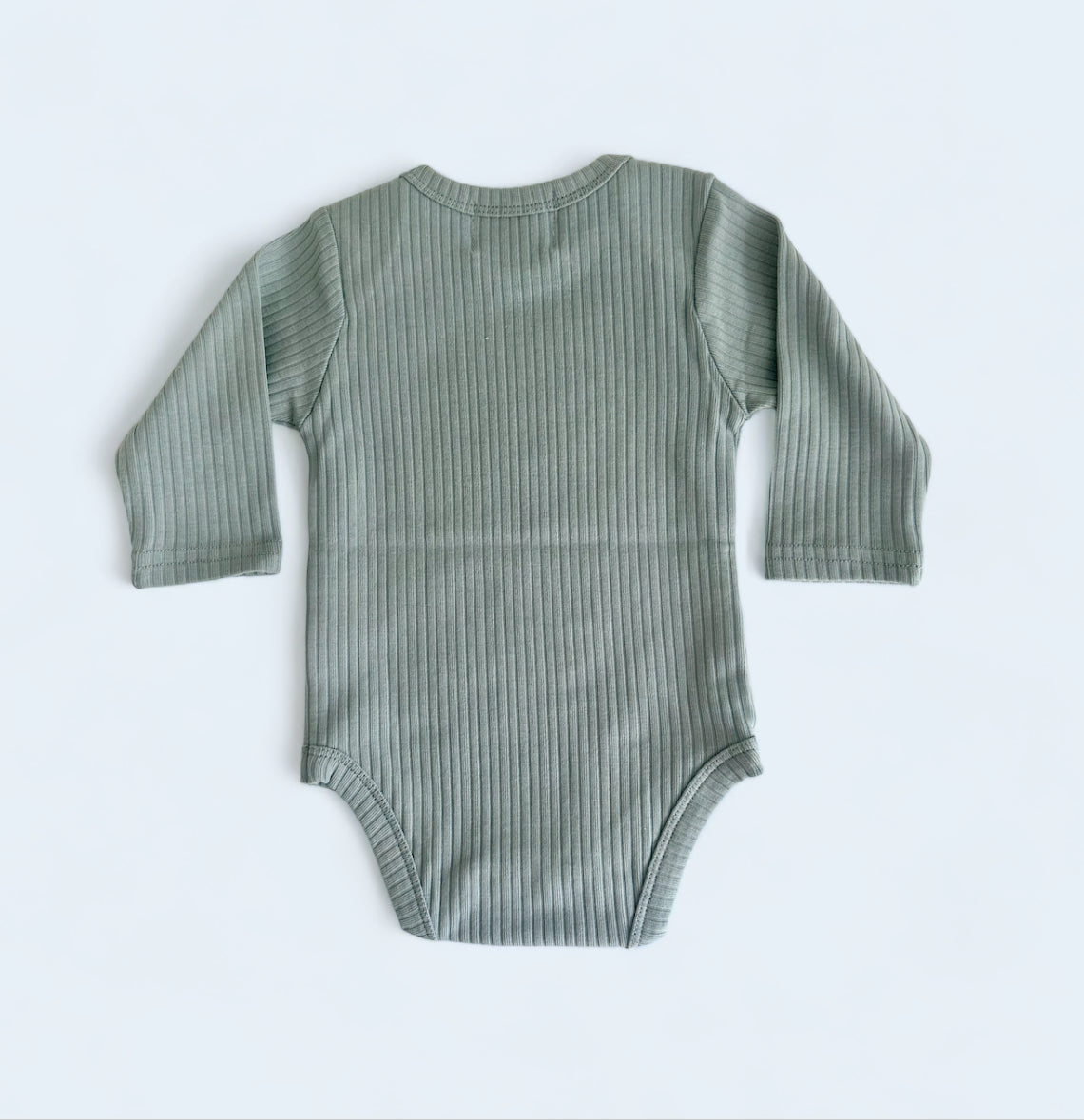 Organic Cotton Ribbed Long Sleeve Bodysuit