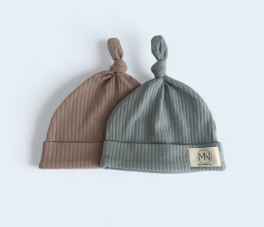 Organic Cotton Ribbed Beanie